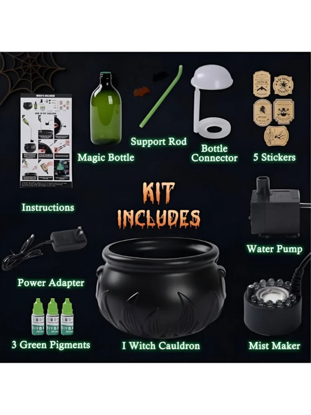 Halloween Decorations Indoor - DIY Witches Cauldron Floating Potion Set